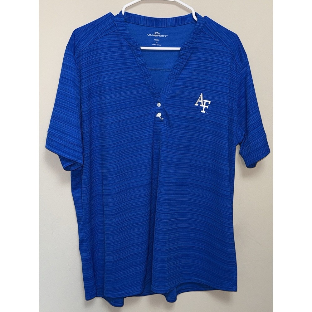 NWOT Air Force Falcons Vansport Athletic Shirt Top Women's‎ Blue Plus Size 2X
